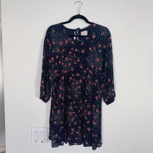 Sezane Grace Dress: XS - Ecru Dots Flowers